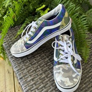 Vans Camouflage Sneakers - Blue, Green, Tan